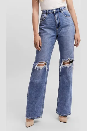 VERO MODA VMKITHY HR STRAIGHT JEANS LI363 NOOS - Dames - Jeans