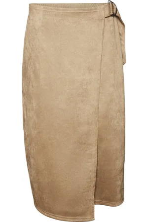 VERO MODA VMTHEA HW CALF SKIRT JRS GA - Dames - Rokken