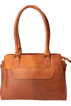 LEATHER DESIGN Hand / shoulder bag natural