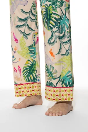 Mey Pyjamabroek Mystic Jungle Dames 1220062 1208 rose pearl M
