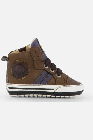 Shoesme Babyschoenen groen Leer