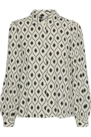 VERO MODA VMVARIA L/S SHIRT WVN BTQ GA - Dames - Blouses