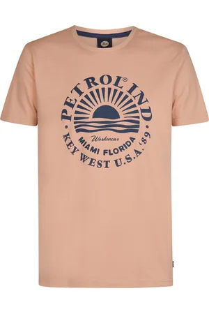 Petrol Industries Heren Artwork T-shirt Dolphincrest - Rood