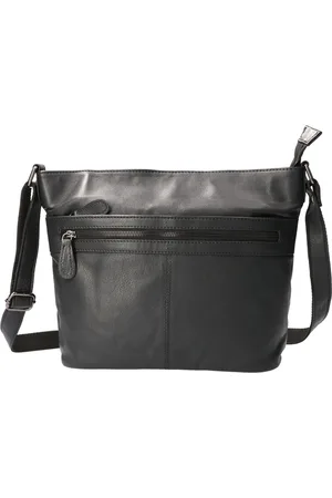 LEATHER DESIGN Shoulder bag Black