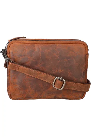 LEATHER DESIGN Zipper bag small