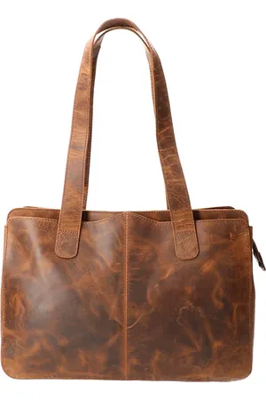LEATHER DESIGN Dames hand- en schouder werktas
