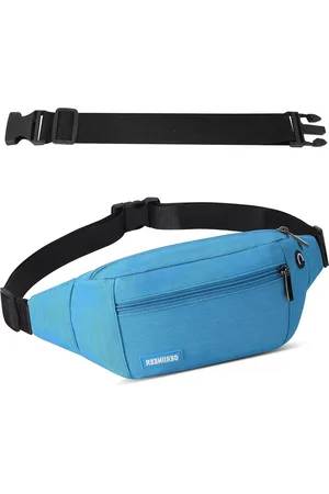 Merkloos Waterdichte Heuptas met Verlengde Riem en Hoofdtelefoonaansluiting voor Hond Wandelen - Unisex Heuptasje voor Vrouwen Mannen - Bumbags Taille Outdoor