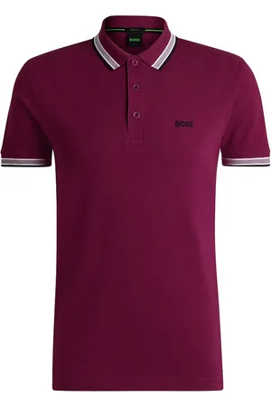 HUGO BOSS Paddy Korte Mouw Poloshirt Roze XL Man