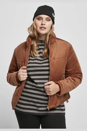 Urban classics Corduroy Puffer winterjas - XS