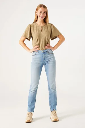 Garcia N40313 Dames Straight Fit Jeans Blauw