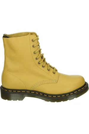 Dr. Martens 1460 PASCAL MUSTARD - Hoge sneakersVeterlaarzenDames veterschoenenDames sneakersHalf-hoge schoenen - Kleur: