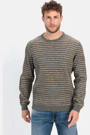 Camel Active Mouline gebreide trui met streeppatroon