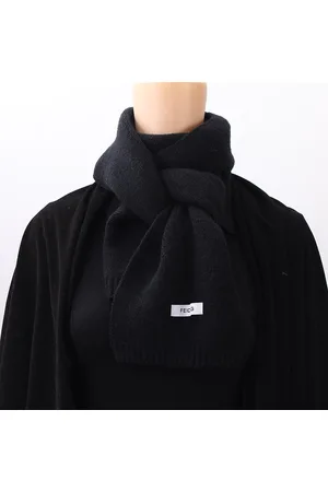 Merkloos Warme Winter Koreaanse Stijl Effen Gebreide Sjaal – 170x22cm