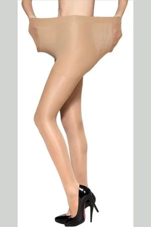 Merkloos Alan Socks - 70 Denier Panty - Glanzend - Naturel - Beige