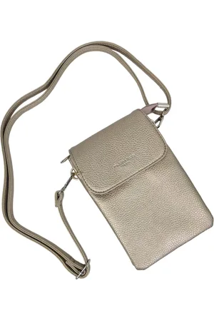 Flora & CO Flora&Co - Paris - Handig Crossbody hand/telefoontasje voor mobiel - gsm - -goud