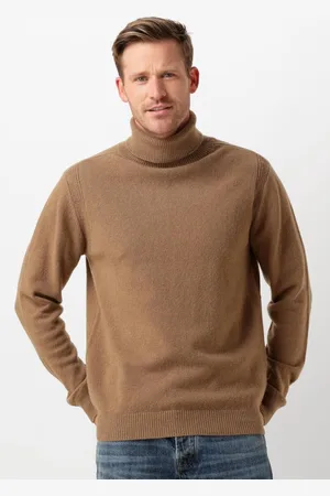 Anerkjendt Aknico Solid Roll Neck Lambswool Truien & Vesten Heren - Sweater - Hoodie - Vest-