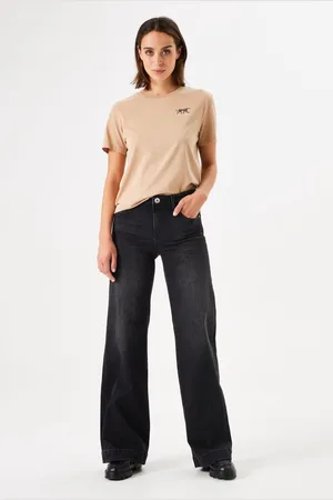 Garcia Celia Wide Dames Wide Fit Jeans Zwart
