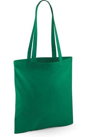 Merkloos Draagtasje met hengsels - - 42 x 38 cm - katoen - 10 liter - boodschappen - gymtas - voor kinderen en volwassenen