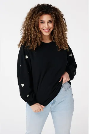 MS Mode Trui Trui met hartjes mouwen