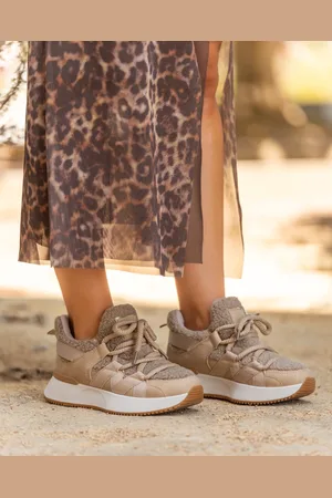 Buonarotti Dames Sneaker - Zwart - Imitatieleer, Stof
