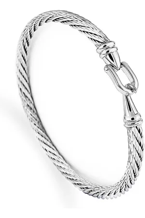 Merkloos Roestvrijstalen Dames Armband - Stijlvolle RVS Armband voor Vrouwen - Sierlijke Polsband met Kettingdetail. .