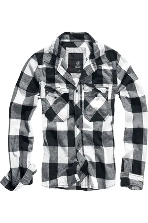 Brandit Urban Classics Overhemd -6XL- Checked /Zwart