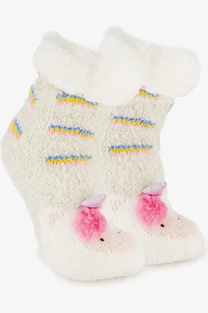 Scapino 1 paar kinder huissokken unicorn met antislip -