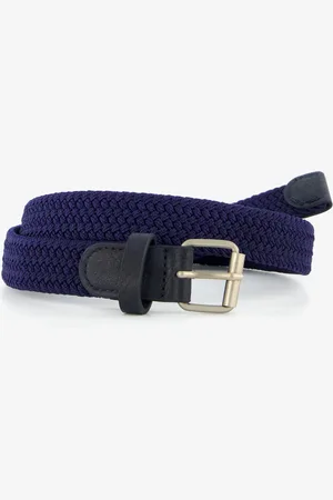 Scapino Jongens riem donkerblauw gevlochten