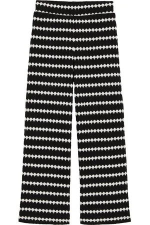 WE Fashion Meisjes wide leg broek met dessin