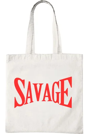 Merkloos Katoenen Tas met Print - Savage Design - Tote Bag