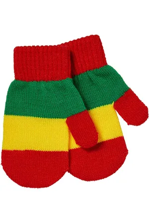 Apollo Feest baby handschoenenen - Rood-geel-groen - one size - Baby feestkleding - Feestartikelen - Oeteldonk - Carnaval - Party