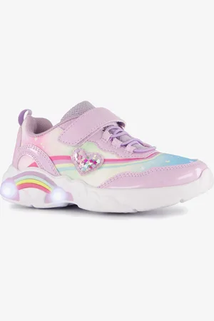 Blue Box Meisjes sneakers met lichtjes en glitters - - Uitneembare zool