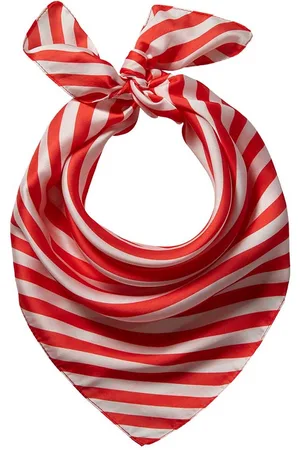 Apollo Feest Bandana - Bandana sjaal - rood-wit - one size - Bandana dames - Bandana Heren - Carnaval - Carnaval accessoires - Feestkleding