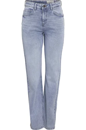 Noisy May Jeans Nmmonica Hw Straight Jean Az359lb N 27032650 Light Blue Denim Dames