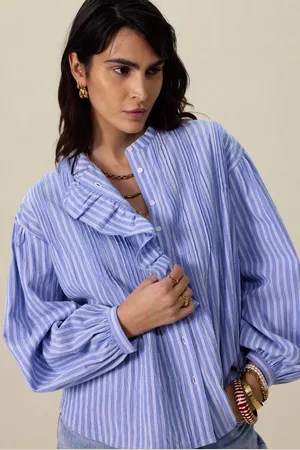 Sissy-Boy Gestreepte blouse met ruffles