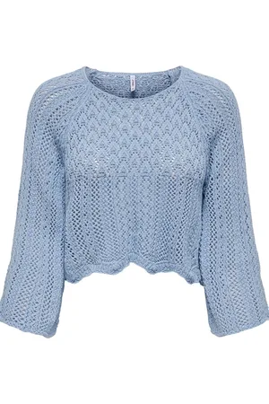 ONLY Trui Onlnola Life 3/4 Pullover Knt Noos 15233173 Light Blue Dames