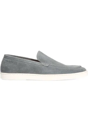 Van Lier Heren - /blauwe suède loafers