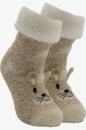 Scapino 1 paar kinder huissokken konijn met antislip -