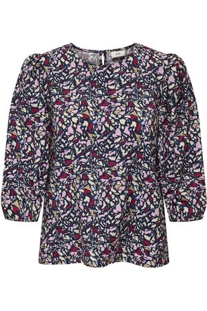JDY CAMILLE 3/4 TOP WVN Dames Top - W. Multi Mosaik