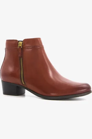 Hush Puppies Leren dames enkellaarsjes