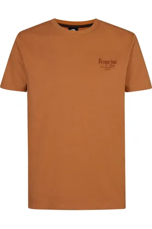 Petrol Industries Heren Logo T-shirt Ezekiel - Bruin