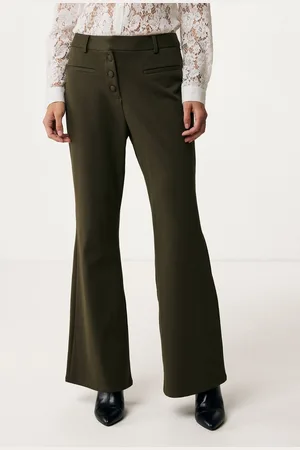 Mexx Broek Olijfgroen Dames