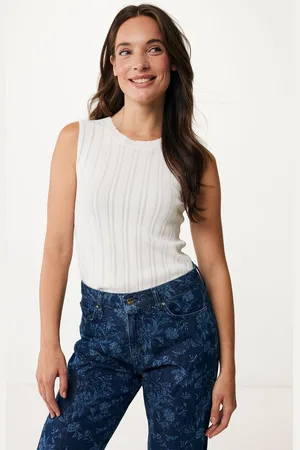 Mexx Lily Classic Ajour Top Off White Dames