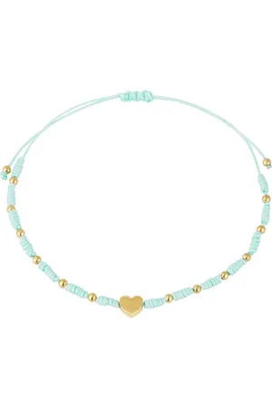Yehwang Armbandje Met Touw Lichtgroen - Koord Armband - Met Hart - Sieraad - Sieraden - Cadeau - Cadeautip