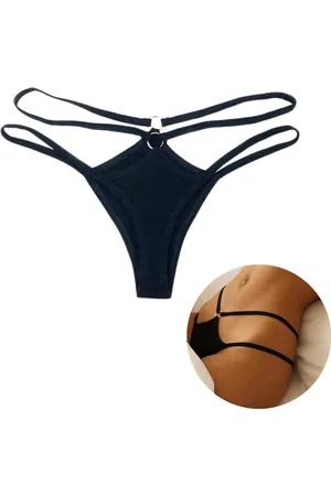 Merkloos Sexy String met Dubbele Bandjes - - Ring en Dubbele Bandjes - Sexy Design - Dames Onderbroek - Lingerie / Ondergoed