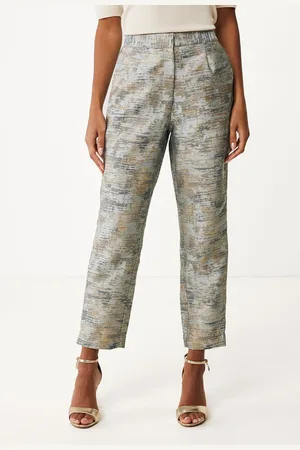 Mexx Pantalon Jacquard Taupe Dames
