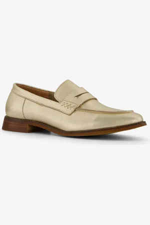 Hush Puppies Leren dames loafers metallic