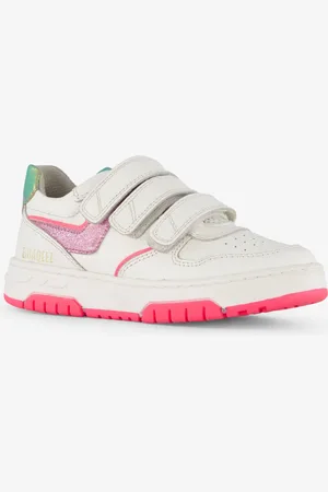 Braqeez Leren meisjes sneakers roze