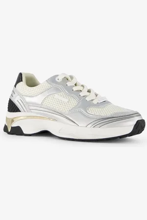 Hush Puppies Dames dad sneakers wit