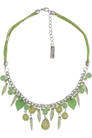 Behave Ketting met verschillende facet geslepen kralen en hangertjes
